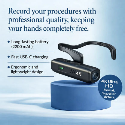 [locale:en] Record your procedures in professional quality — keeping your hands completely free